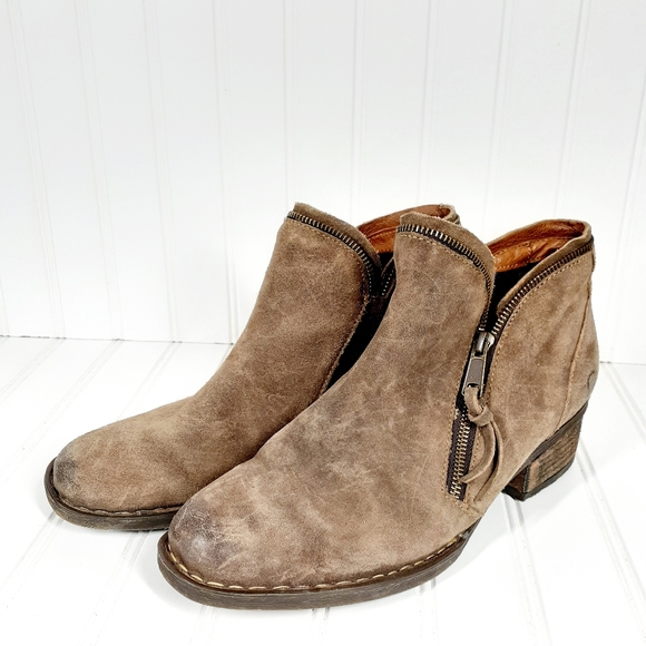 Born Montoro Suede Distressed Booties - Picture 3 of 14